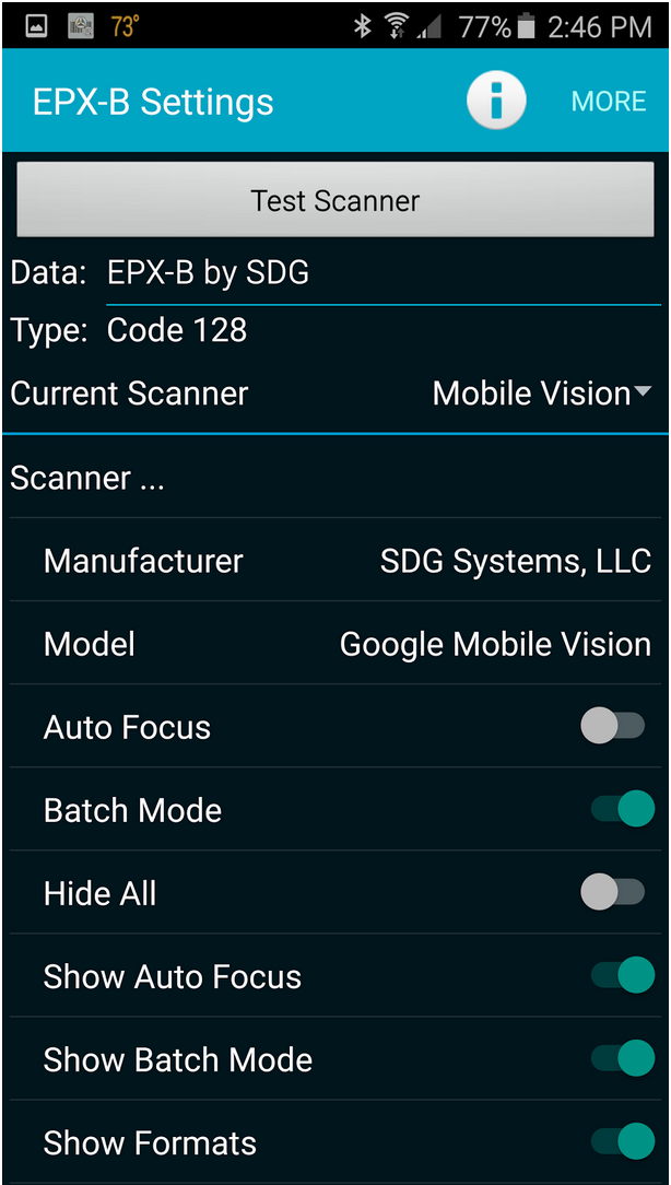 Mobile Vision Screenshot